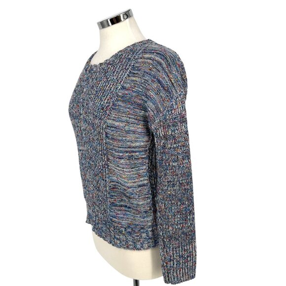 Rails Speckled Blue Elsa Sweater Multicolor Knit Long Sleeve Crewneck Size Small - Picture 6 of 12